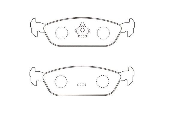 KAVO PARTS Комплект тормозных колодок, дисковый тормоз BP-1511